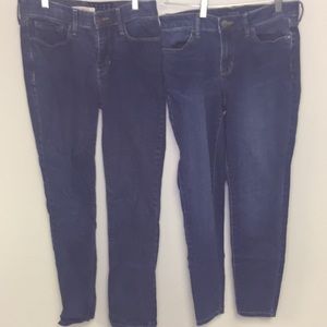 2 Women's Jeans Bundle Levi’s & A.N.A Dark Blue Size 6/28